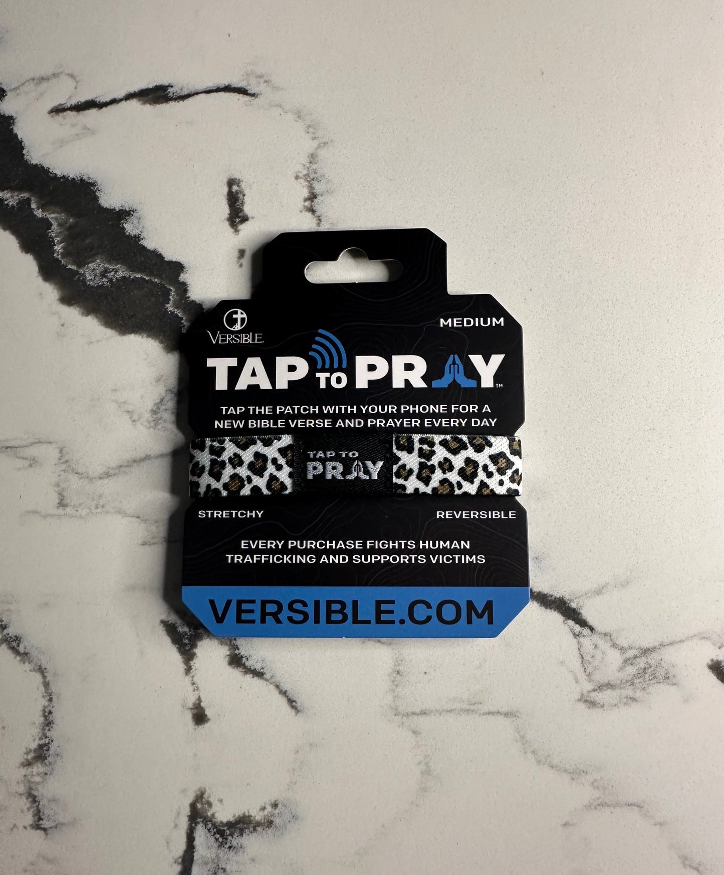 Tap To Pray™ Wristbands - Safari Zebra