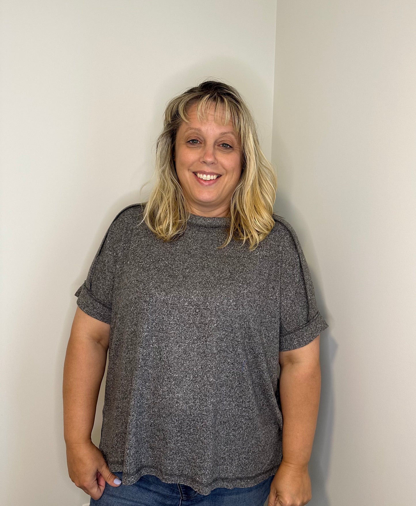 Amelia Plus Top - Black