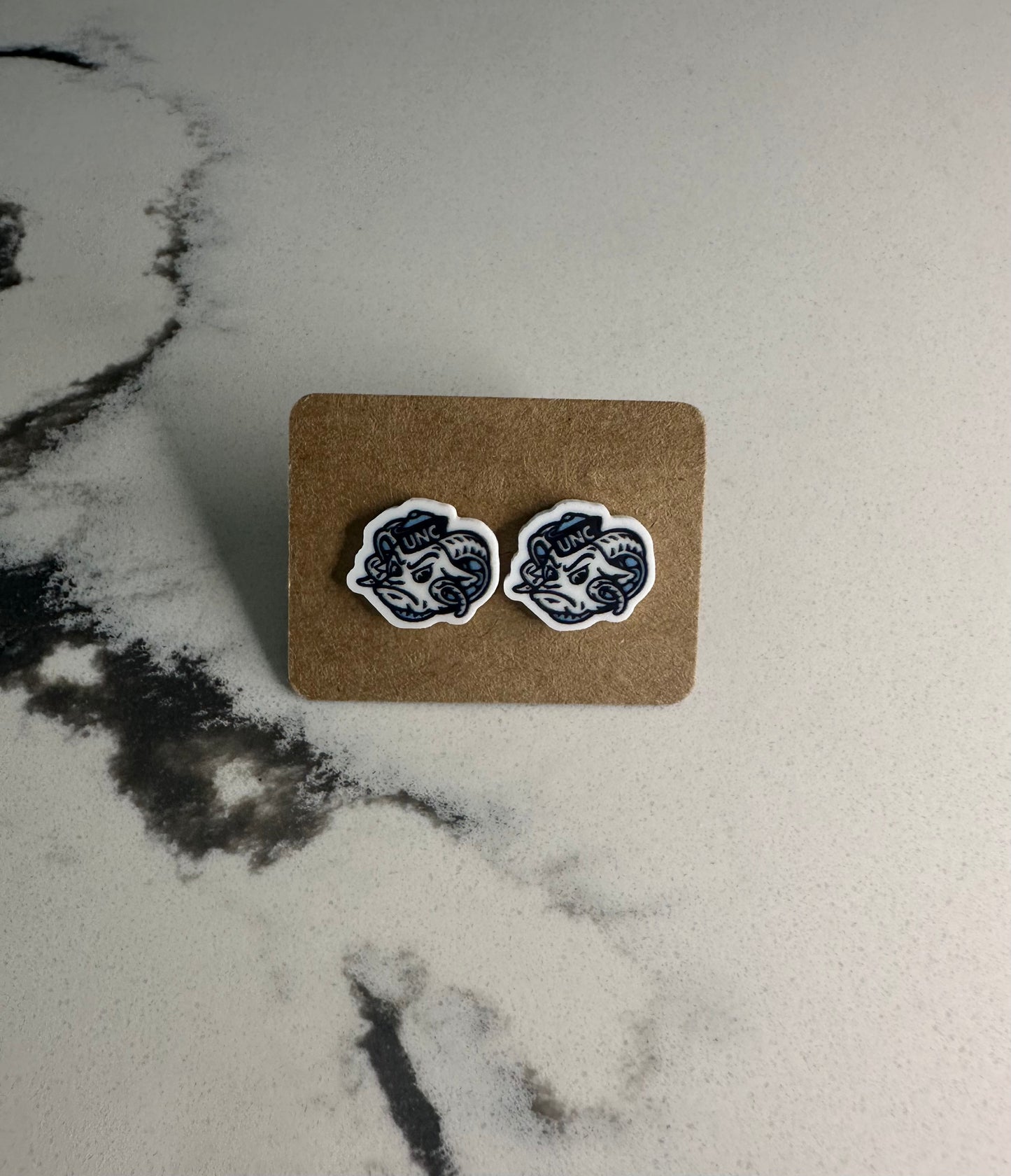 UNC Ram Mini Stud Earrings