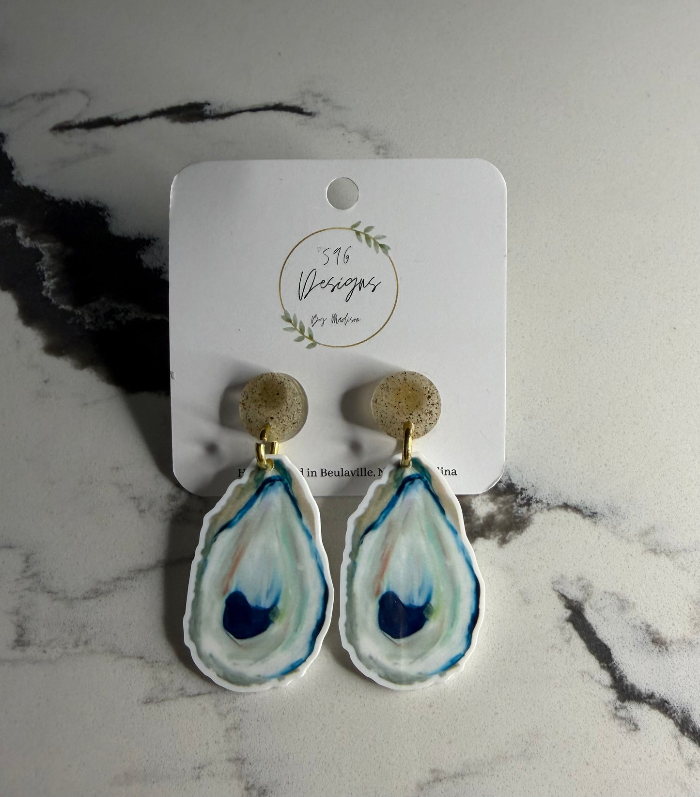 Oyster Statement Earrings