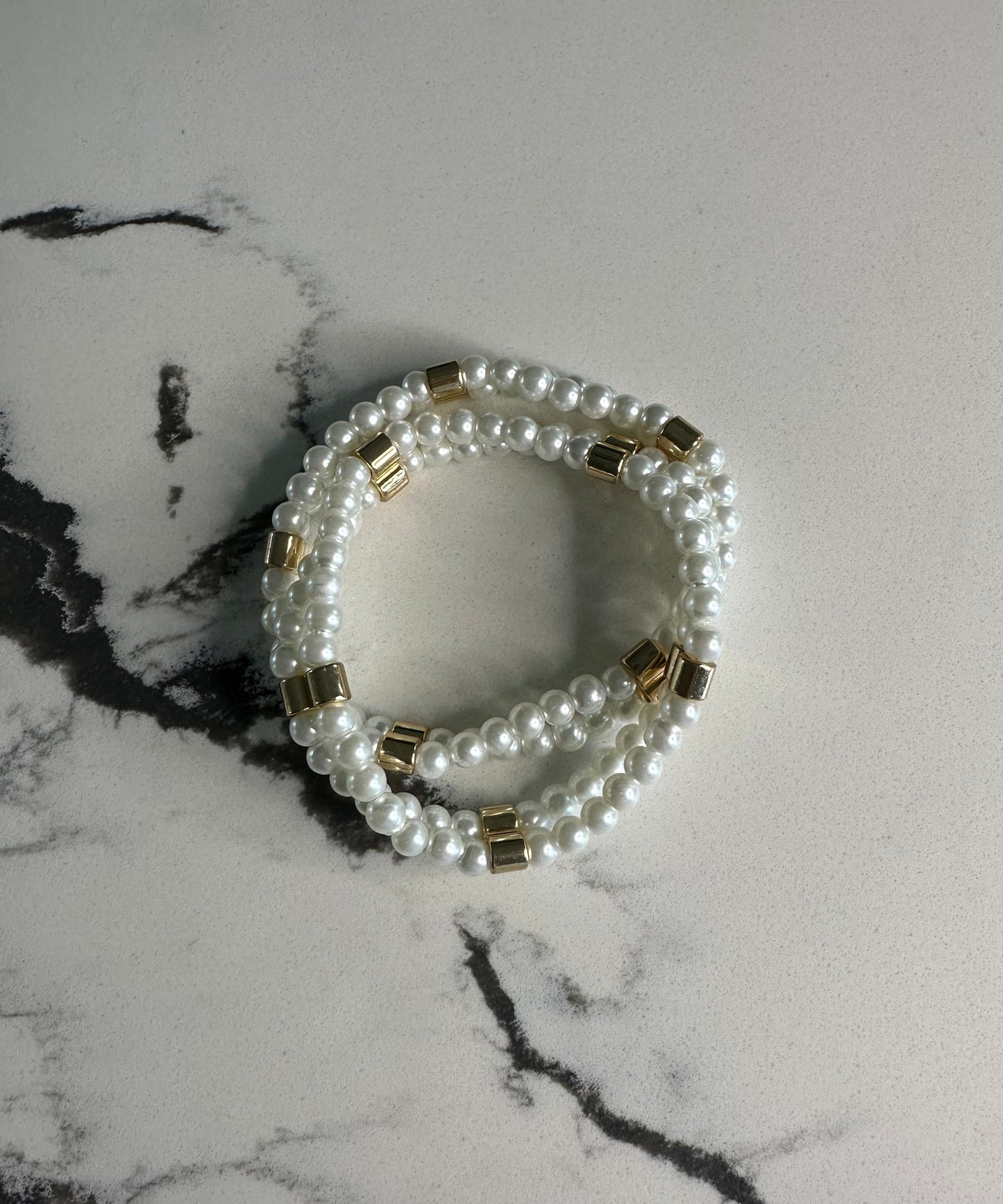 Petite Pearl Stretch Bracelet Set