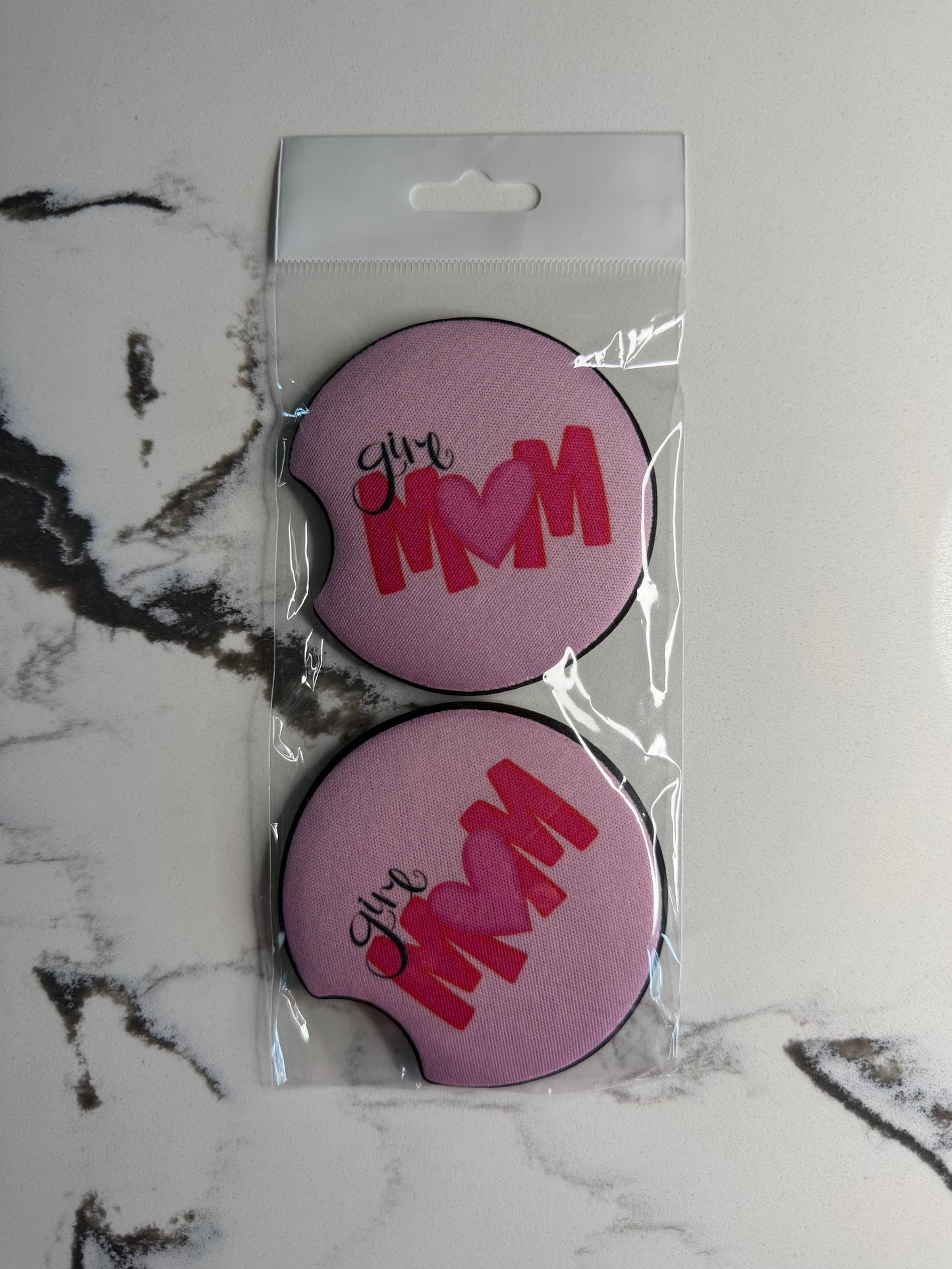 Girl Mom Car Coasters