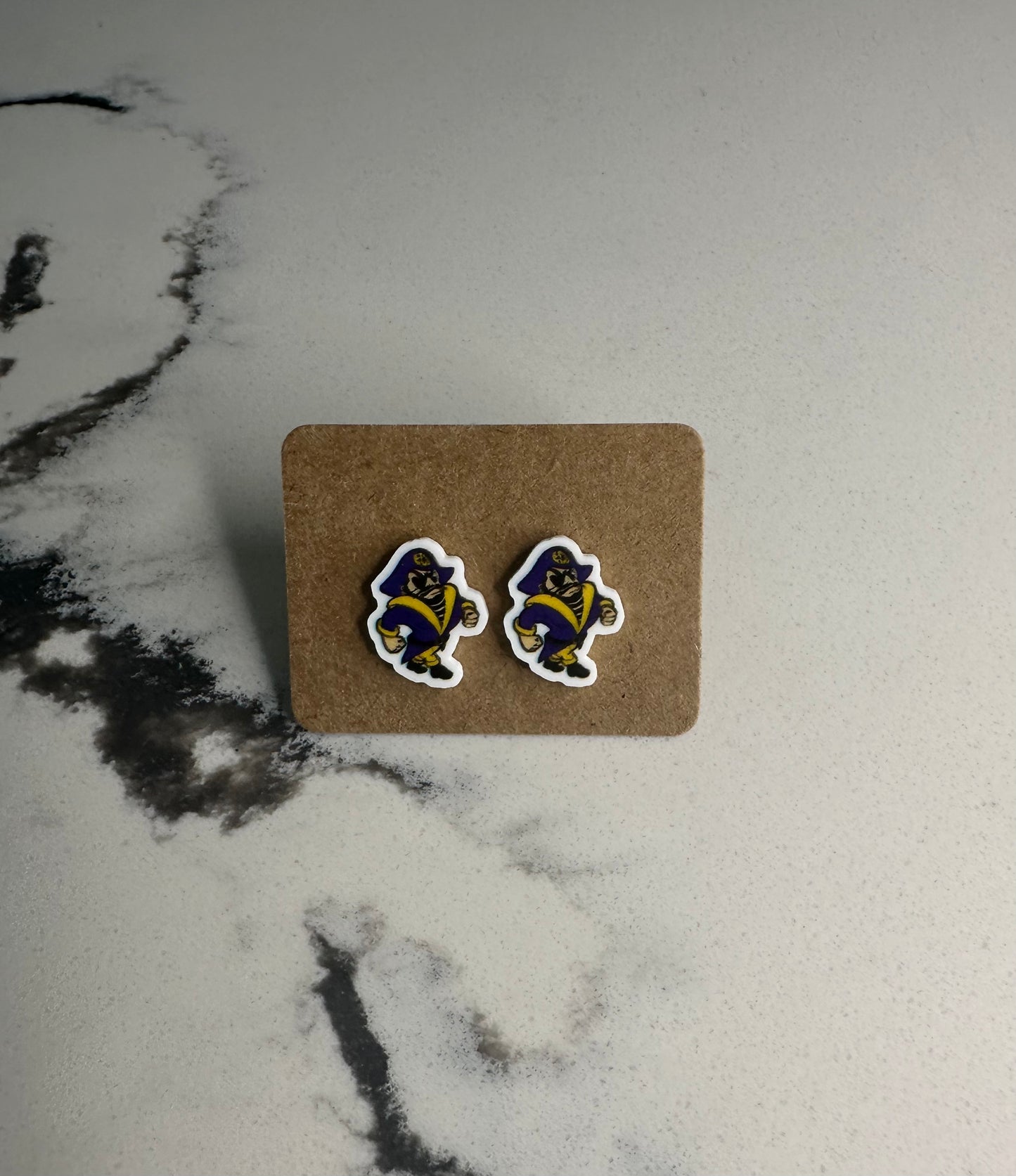 ECU Pirates Mini Stud Earrings