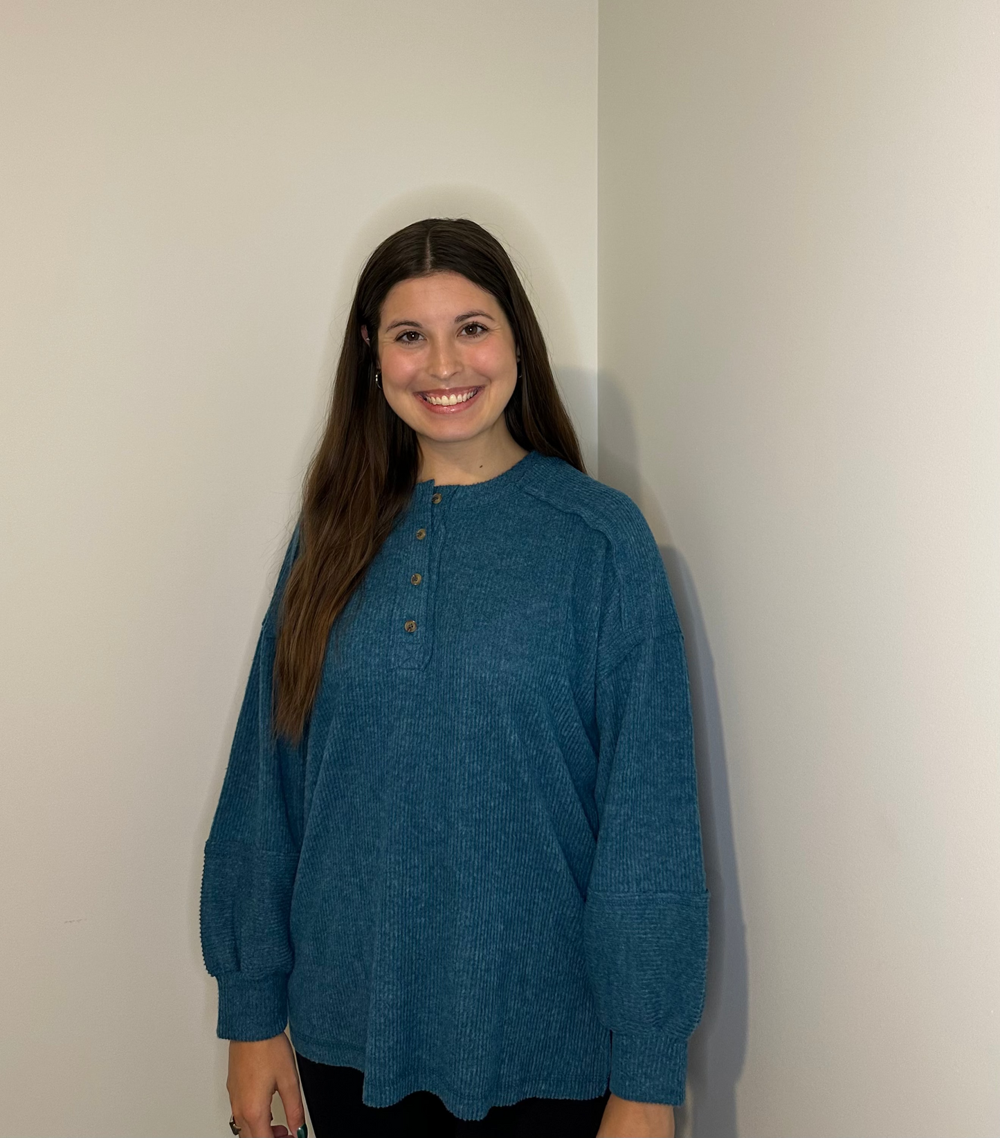 Life Is Gourd Top - Teal