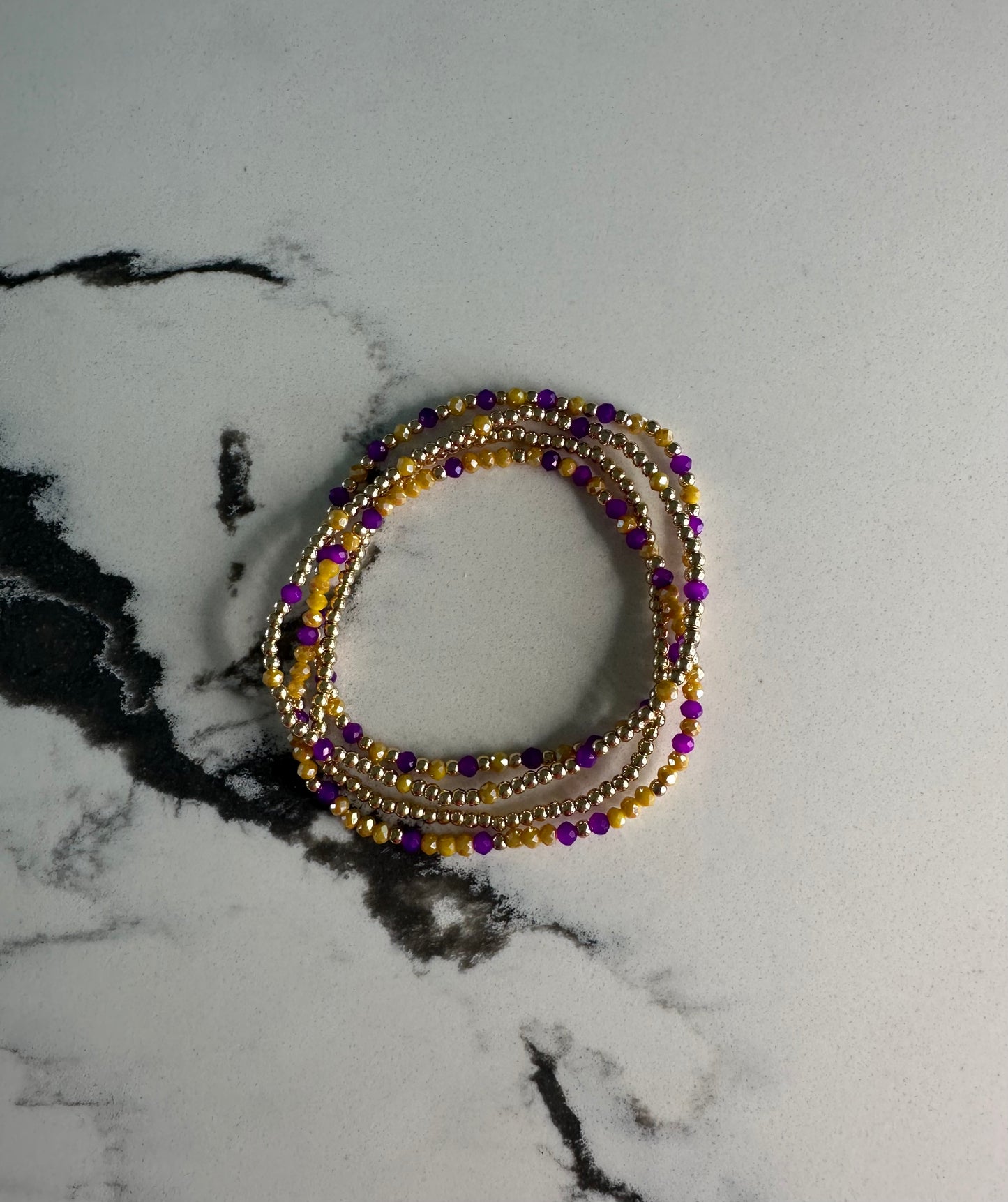 Game Day Beaded Bracelet Set