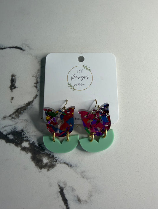 Tulip Statement Earrings