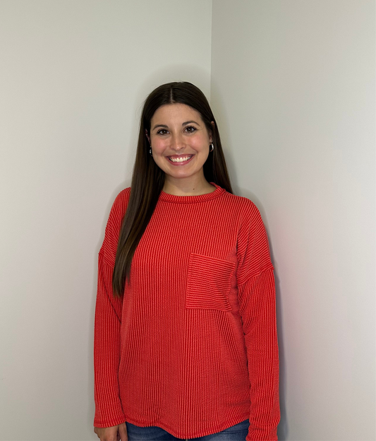 Madison Top - Rudolph Red