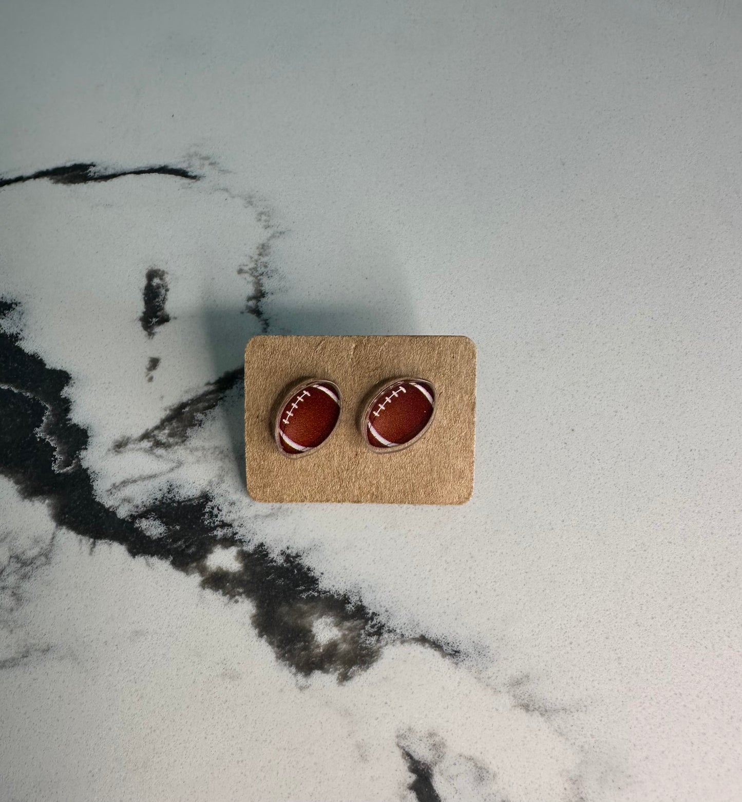 Football Mini Stud Earrings
