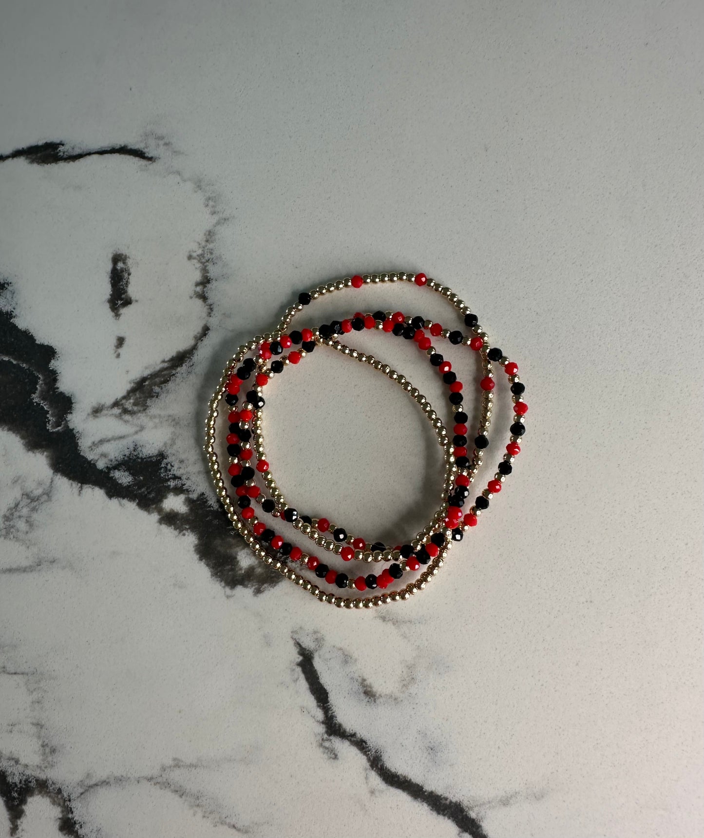 Game Day Beaded Bracelet Set