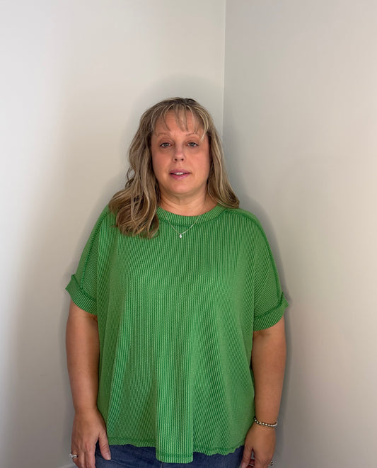 Hazel Plus Top - Green