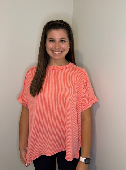 Stella Top - Coral
