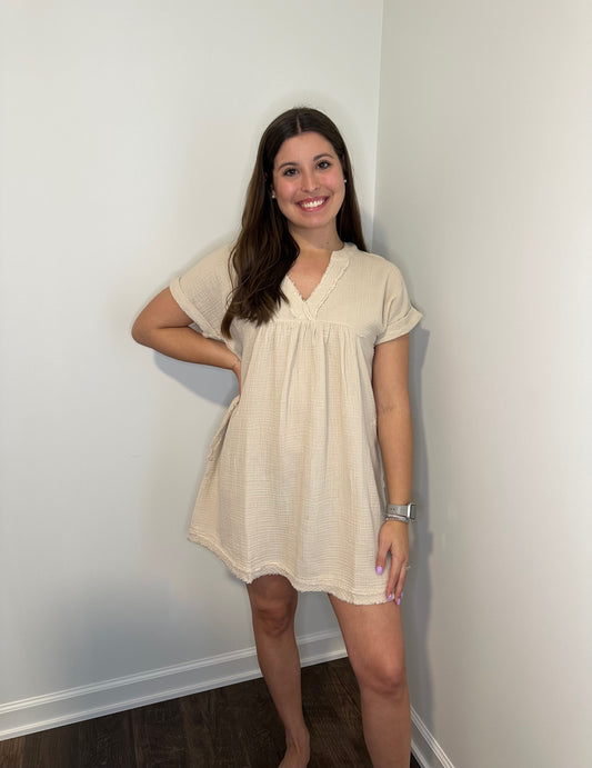 Spring Staple Dress - Sand Beige