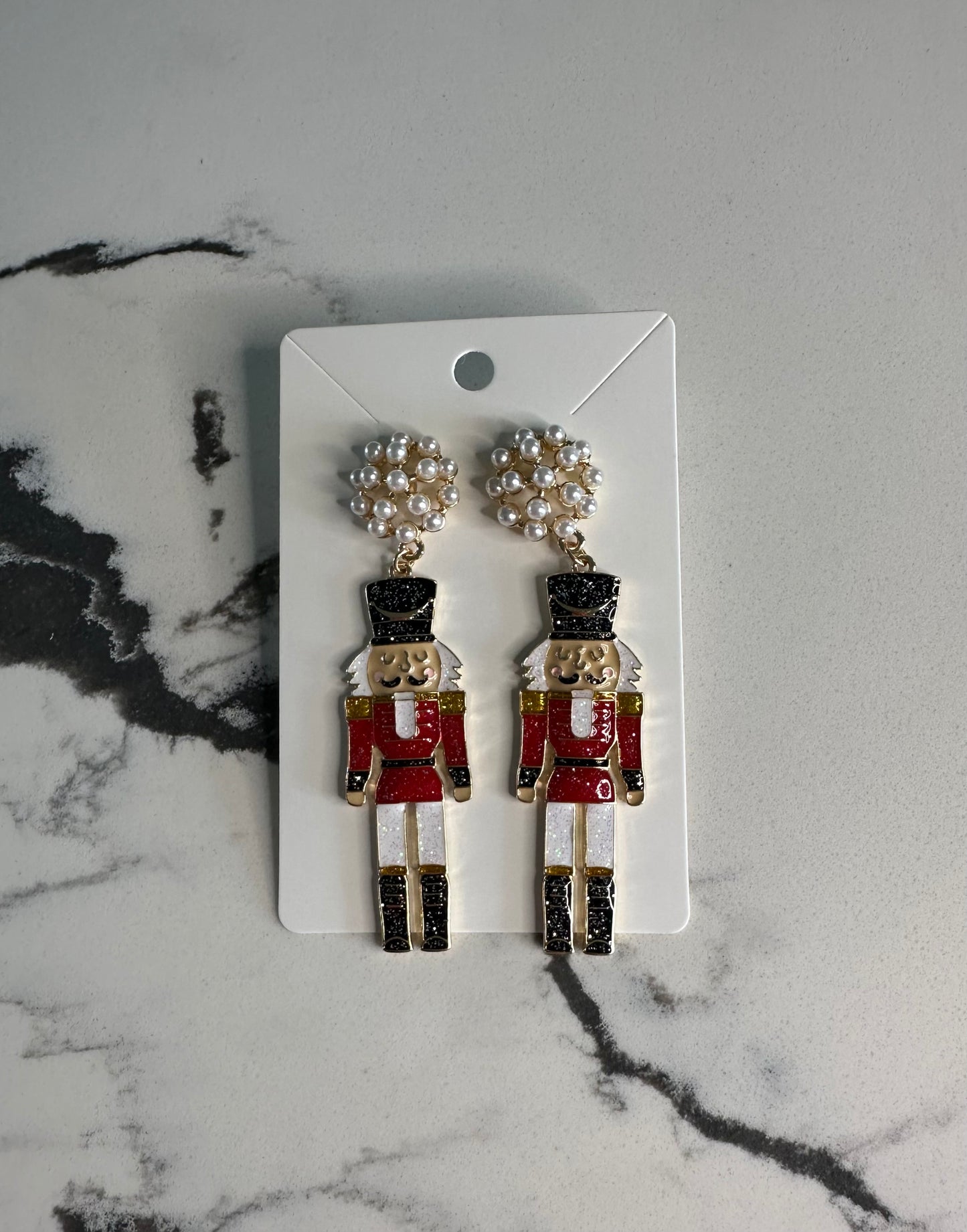 Glitter Nutcracker Earrings
