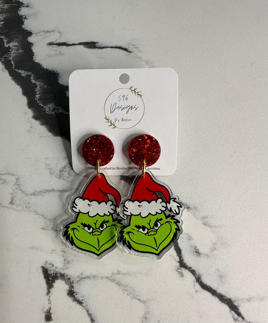 Grinch Statement Earrings