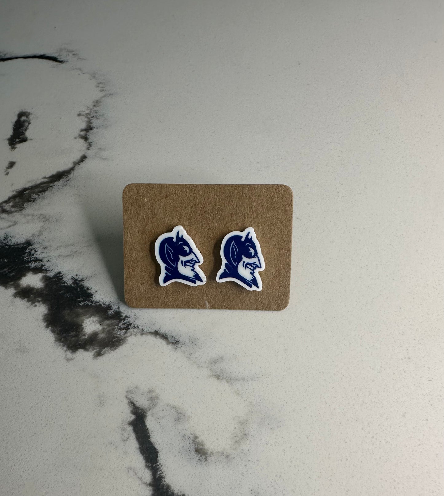 Duke Blue Devil Mini Stud Earrings