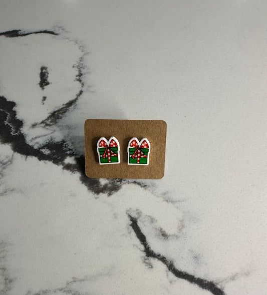 Christmas Present Mini Stud Earrings