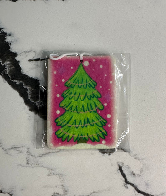 Pink Christmas Tree Freshie