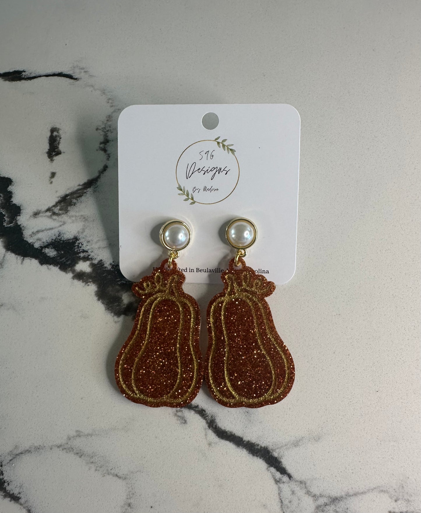 Pearl Gourd Statement Earrings