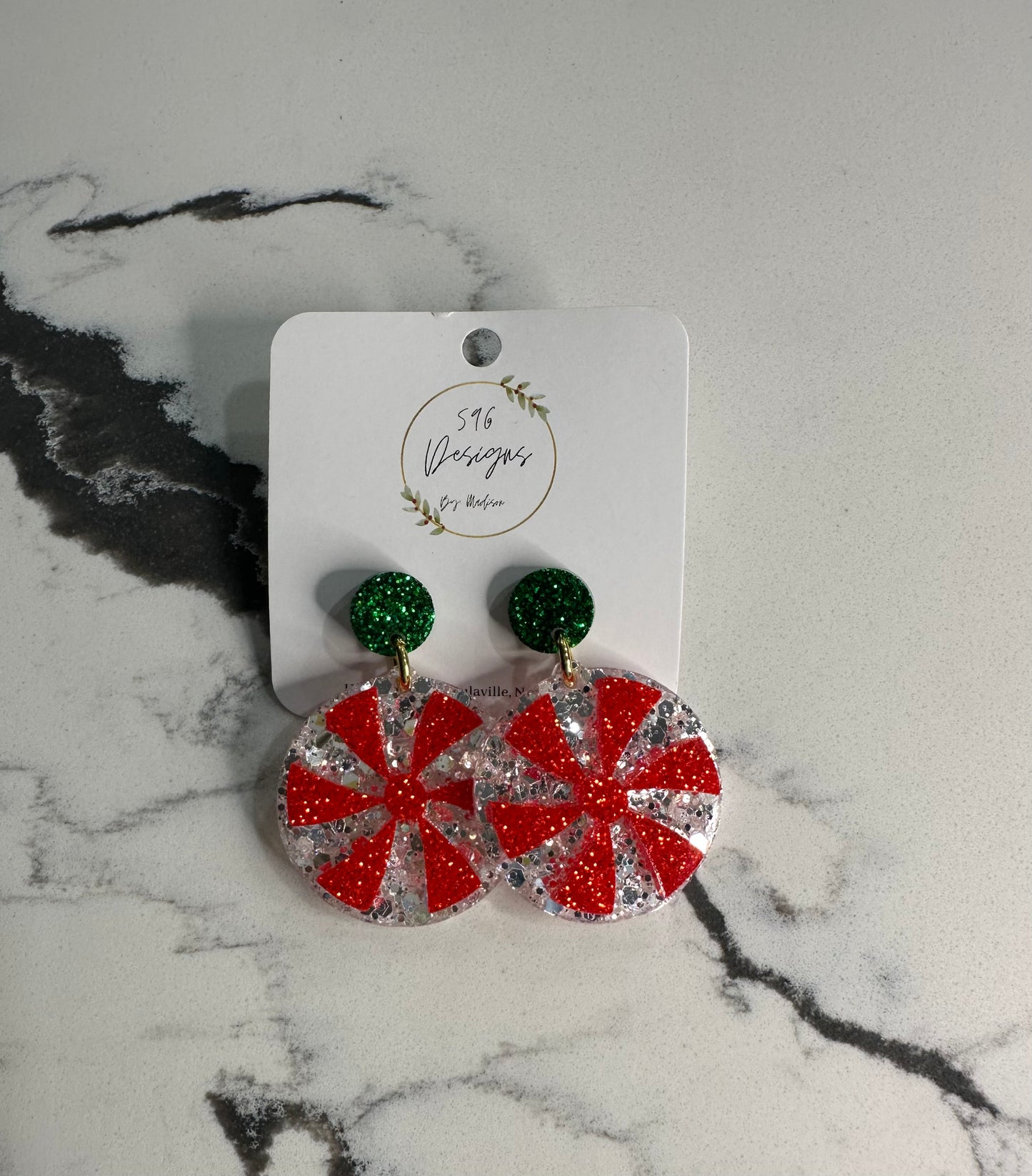 Peppermint Statement Earrings