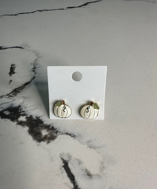 Pumpkin Stud Earrings