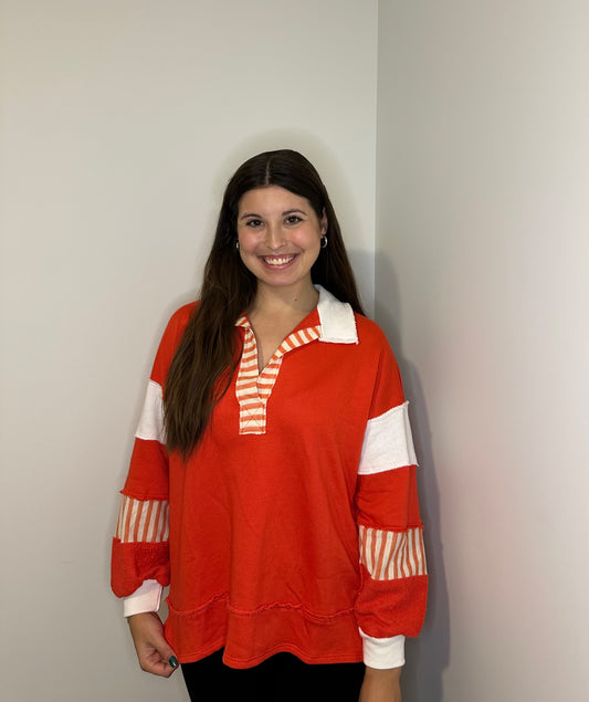 Lanie Pullover - Peppermint Twist