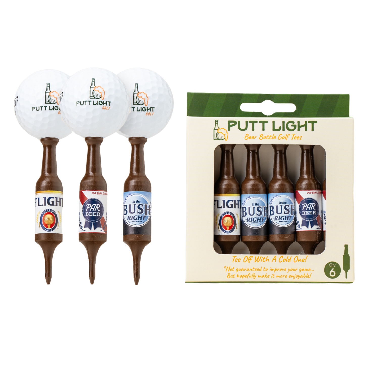 Beer Bottle Golf Tees - Variety Pack #2